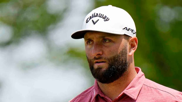 Jon Rahm is pictured at the 2023 PGA Championship.
